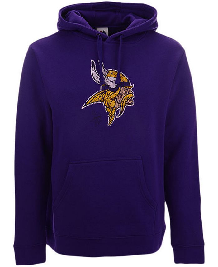 Majestic Minnesota Vikings Men's Distressed Logo Hoodie - Macy's