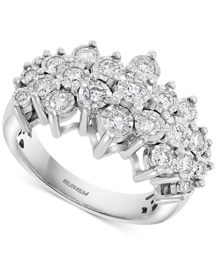 EFFY Collection EFFY® Diamond Cluster Ring (1 ct. t.w.) in 14k White Gold