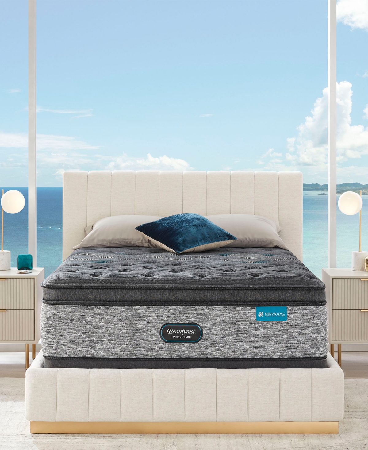 Beautyrest Harmony Lux Diamond 17.25" Medium Pillow Top Mattress Set