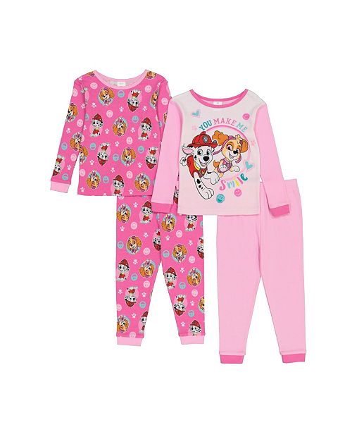 Ame Paw Patrol Toddler Girls 4 Piece Pajama Set Reviews Kids Macy S