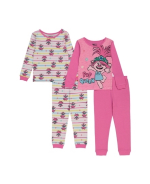 image of Ame Trolls by DreamWorks Toddler Girl 4 Piece Pajama Set