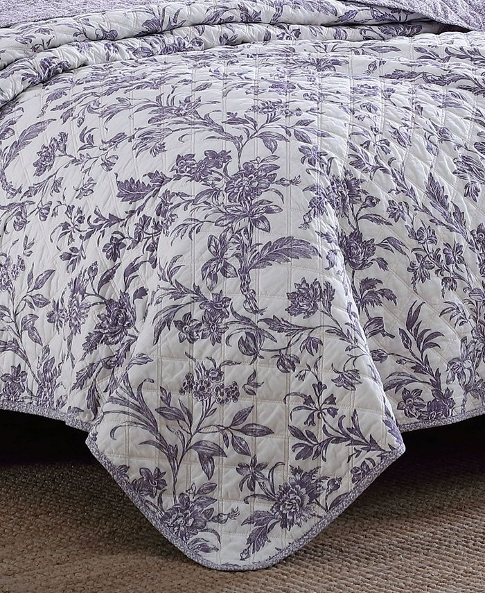 Laura Ashley Delila Quilt Set, Twin Macy's