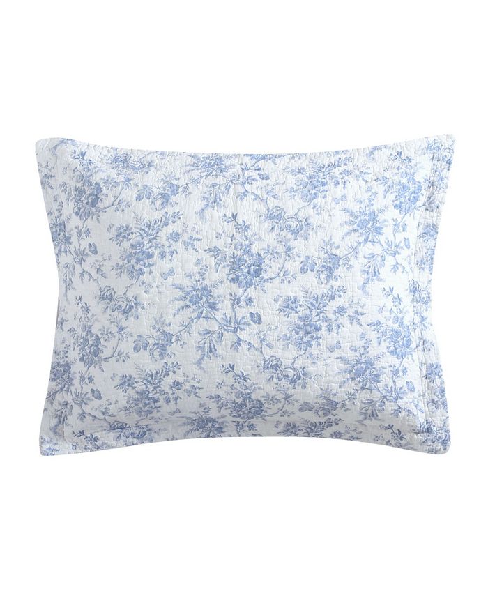 Laura Ashley Walled Garden Reversible 3 Piece Quilt Set, King Macy's