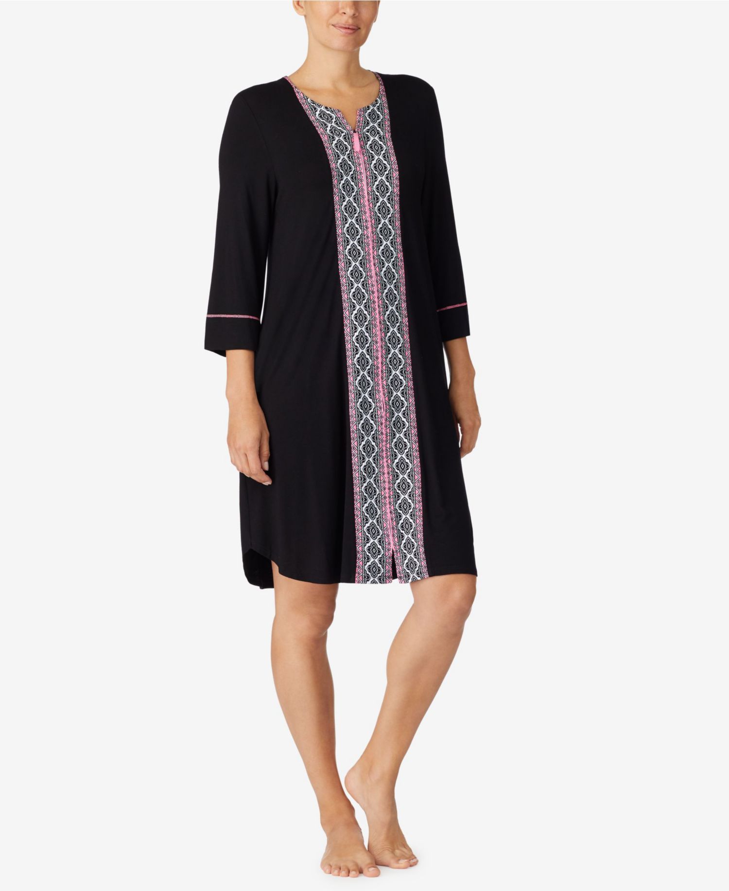Women's Short Zip Front Robe