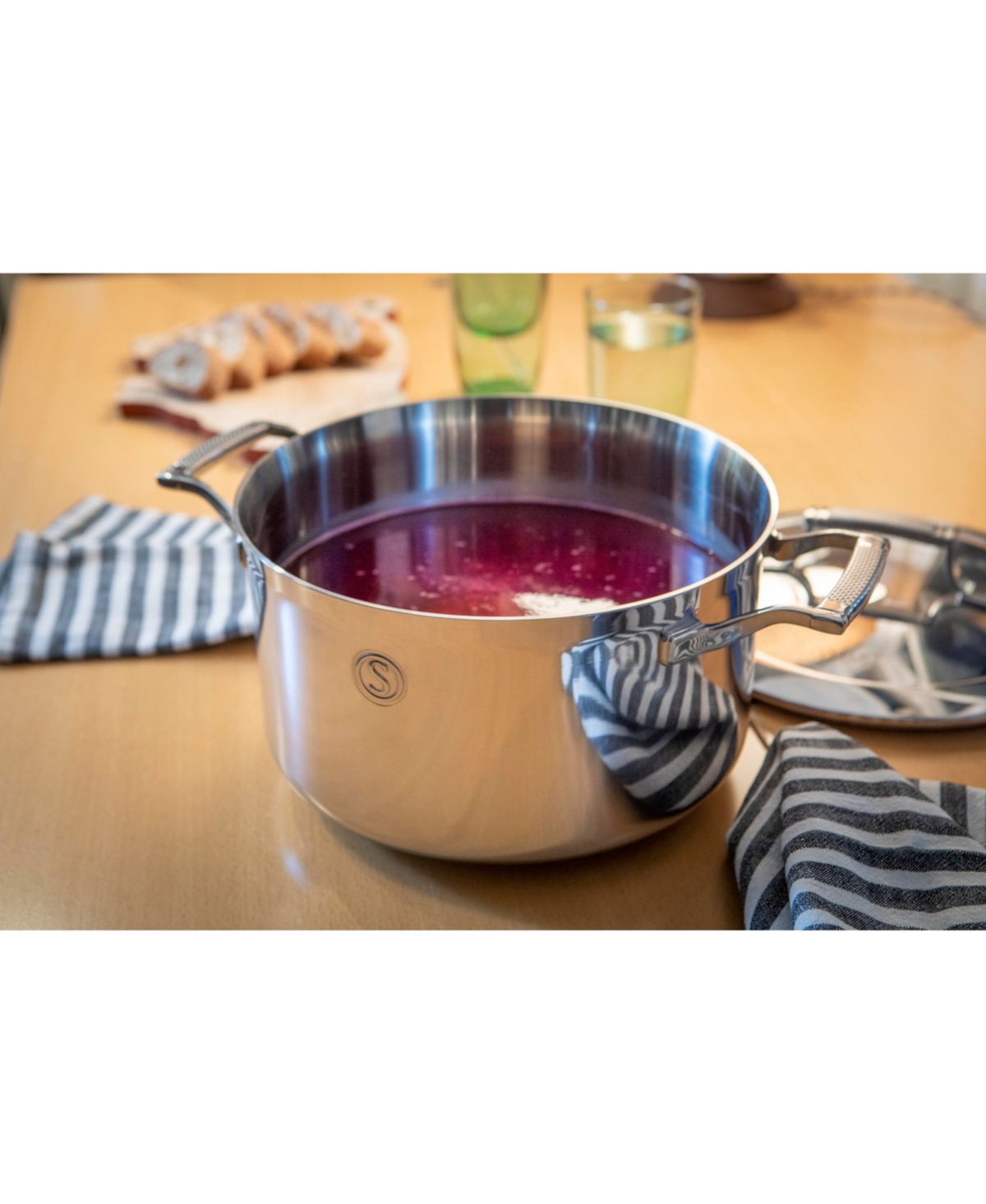 Saveur Selects Voyage Series Tri-Ply Stainless Steel 8-Pc. Cookware Set
