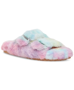 image of Steve Madden Women-s Around Double-Band Footbed Slippers