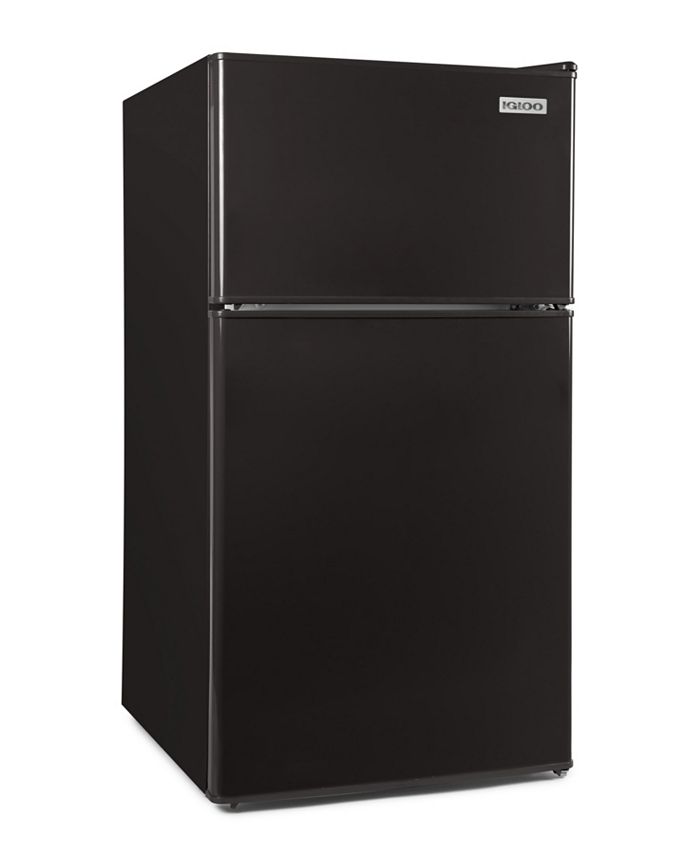 Igloo IRF32DDBK 3.2 CU.FT. Doublt Door Refrigerator with Freezer