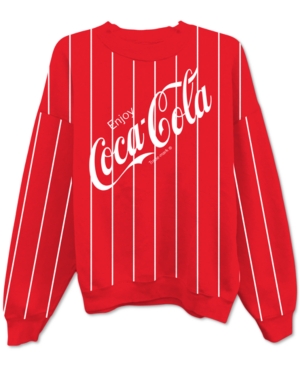image of Freeze 24-7 Juniors- Coca-Cola Striped Sweatshirt