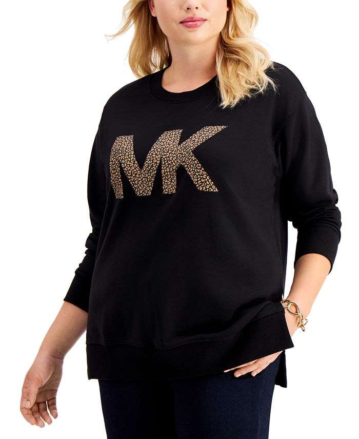 Michael Kors Plus Size Logo Sweatshirt & Reviews - Tops - Plus Sizes -  Macy's