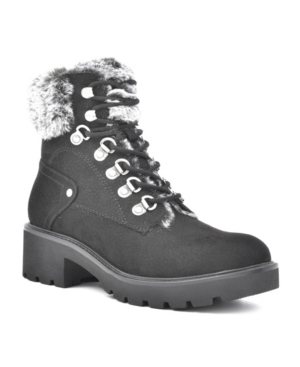 image of White Mountain Deserve Lace-Up Lug Sole Booties Women-s Shoes