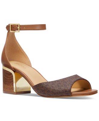 michael kors lena block heel sandal