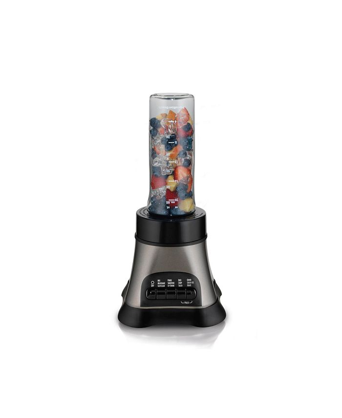 Hamilton Beach Ice Crusher Blender with 40 oz. Glass Blender Jar and 20 Oz.  Travel Jar - Macy's