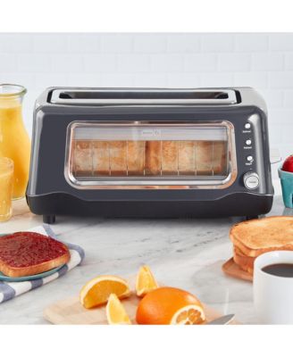 Dash - Clear View Toaster, Gray