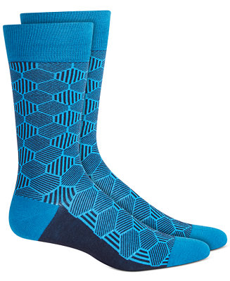 Alfani Men's Geo Line Socks, Created for Macy's - Macy's