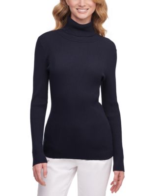 dkny ribbed turtleneck sweater