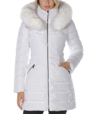 laundry by shelli segal hooded puffer coat