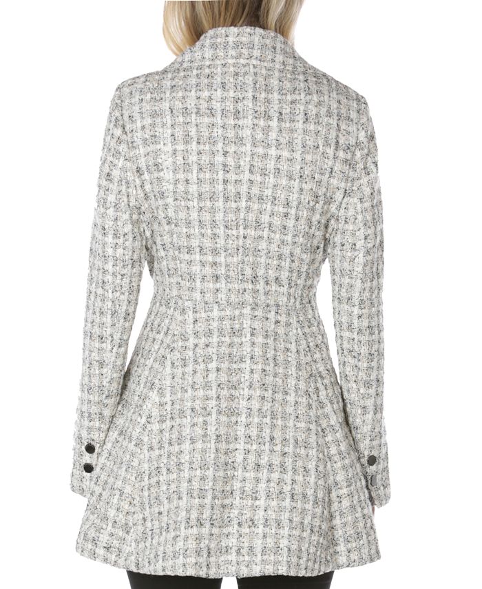 Laundry by Shelli Segal Single-Breasted Skirted Coat - Macy's