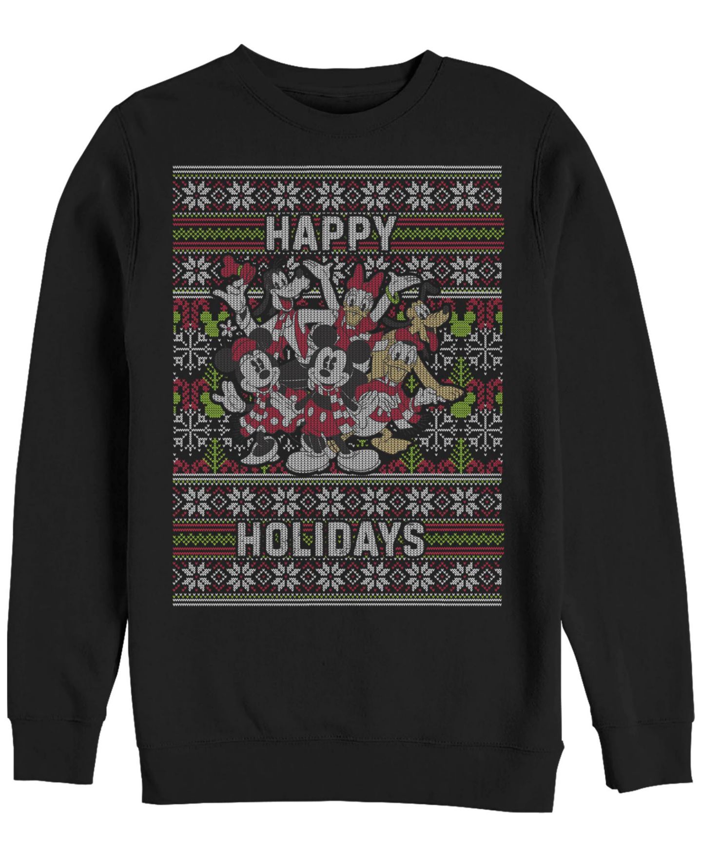 Мужской свитер Fifth Sun Mickey Six Sweater Long Sleeve T-Shirt, цвет: Чёрный — фото 1