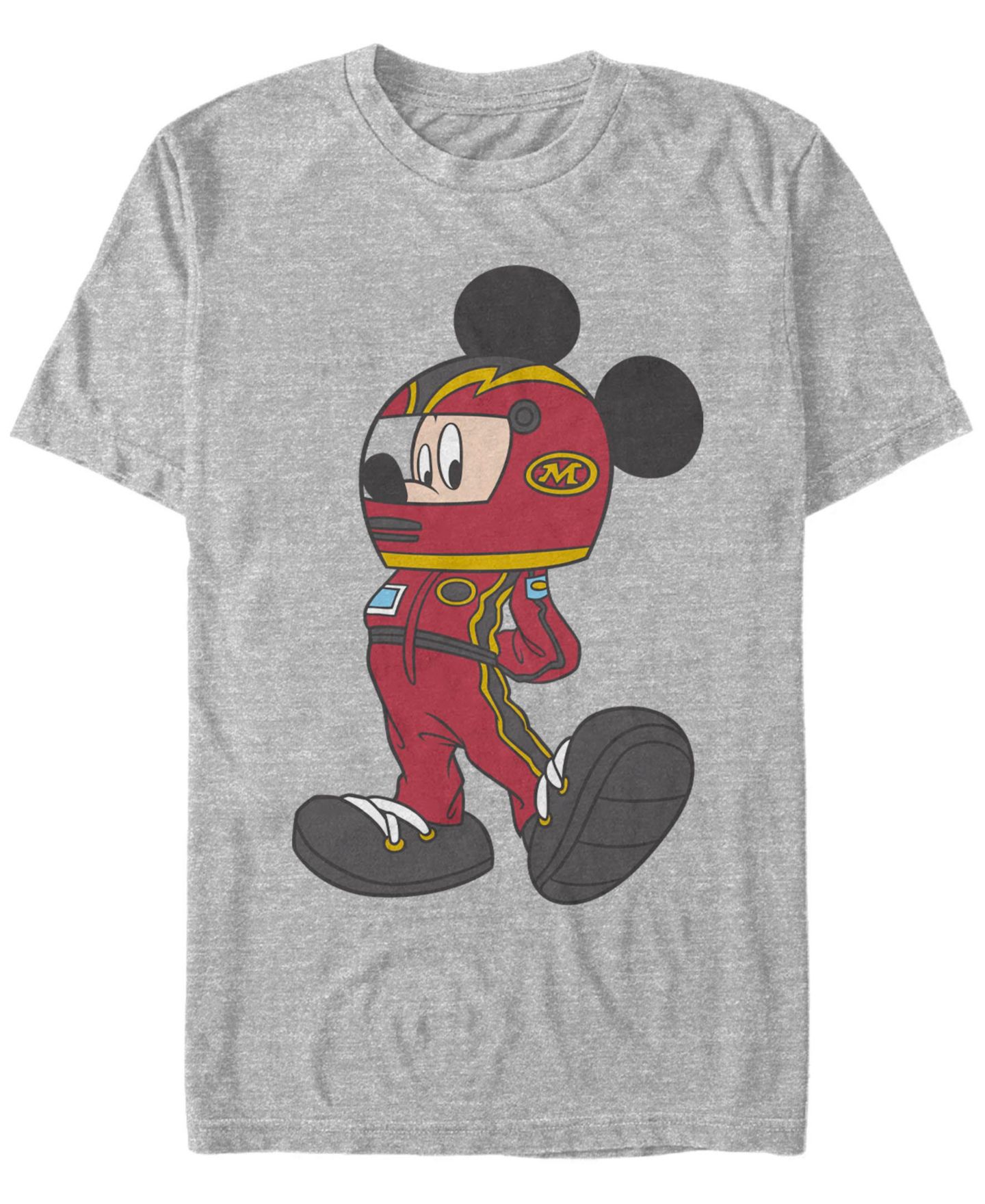 Мужская футболка Fifth Sun Mickey Racecar Short Sleeve, цвет: Меланжевый серый — фото 1
