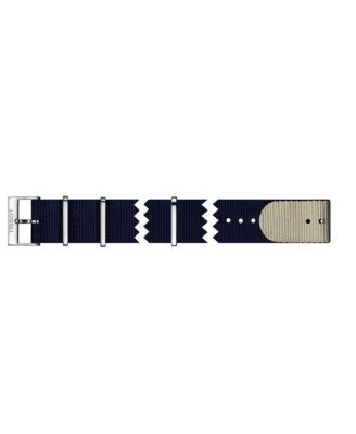 Tissot Men's Swiss Everytime Blue Synthetic NATO Fabric Strap Watch 42mm