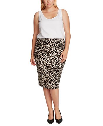 Vince Camuto Plus Size Animal-Print Tube Skirt & Reviews - Skirts - Women -  Macy's
