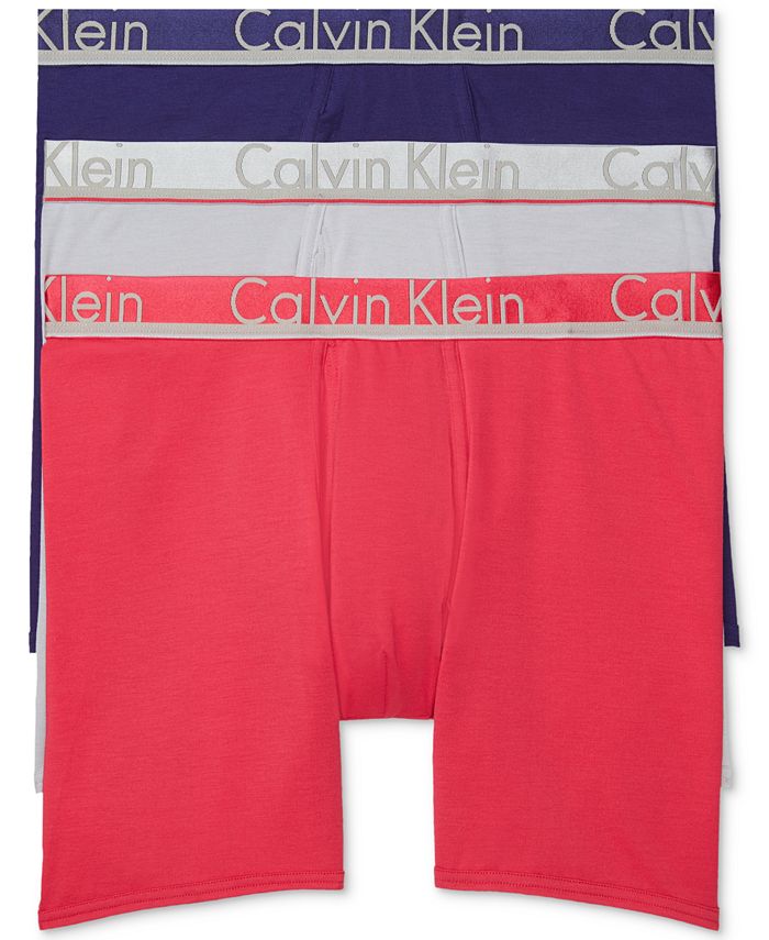 Calvin Klein Men's Comfort Microfiber Boxer Brief 3 Pack & Reviews -  Underwear & Socks - Men - Macy's