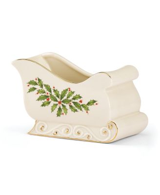 Lenox Holiday Sleigh Candy Dish Macy s