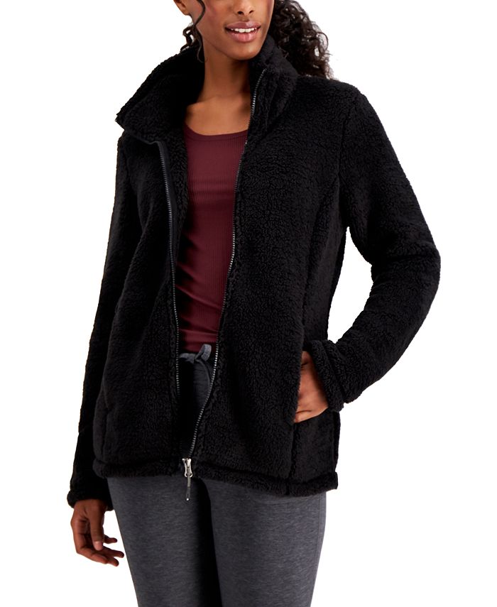 32 Degrees Fleece Stand-Collar Jacket - Macy's