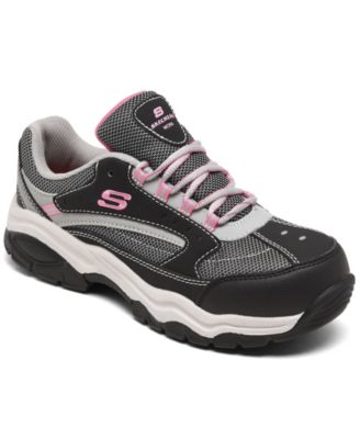 skechers womens steel toe work shoes