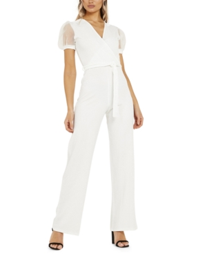 image of Quiz Illusion-Sleeve Jumpsuit