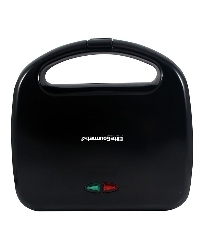 Elite Gourmet 2Slice Electric Nonstick Sandwich Panini Press, Grilled