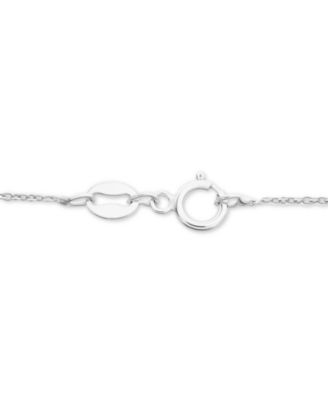 Diamond Heart 18 Pendant Necklace (1/10 ct. t.w.) in Sterling Silver