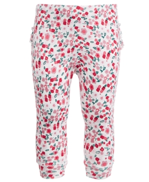 image of First Impressions Baby Girls Floral Ruffle Jogger Pants, Created for Macy-s
