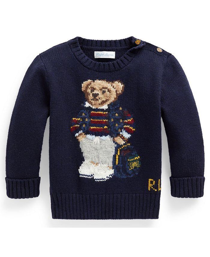 Polo Ralph Lauren Ralph Lauren Baby Boys Polo Bear Cotton-Blend Sweater ...