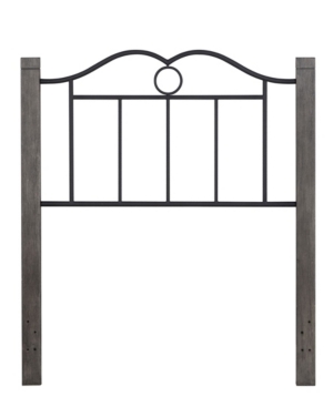 HILLSDALE DUMONT ARCHED METAL AND WOOD TWIN HEADBOARD