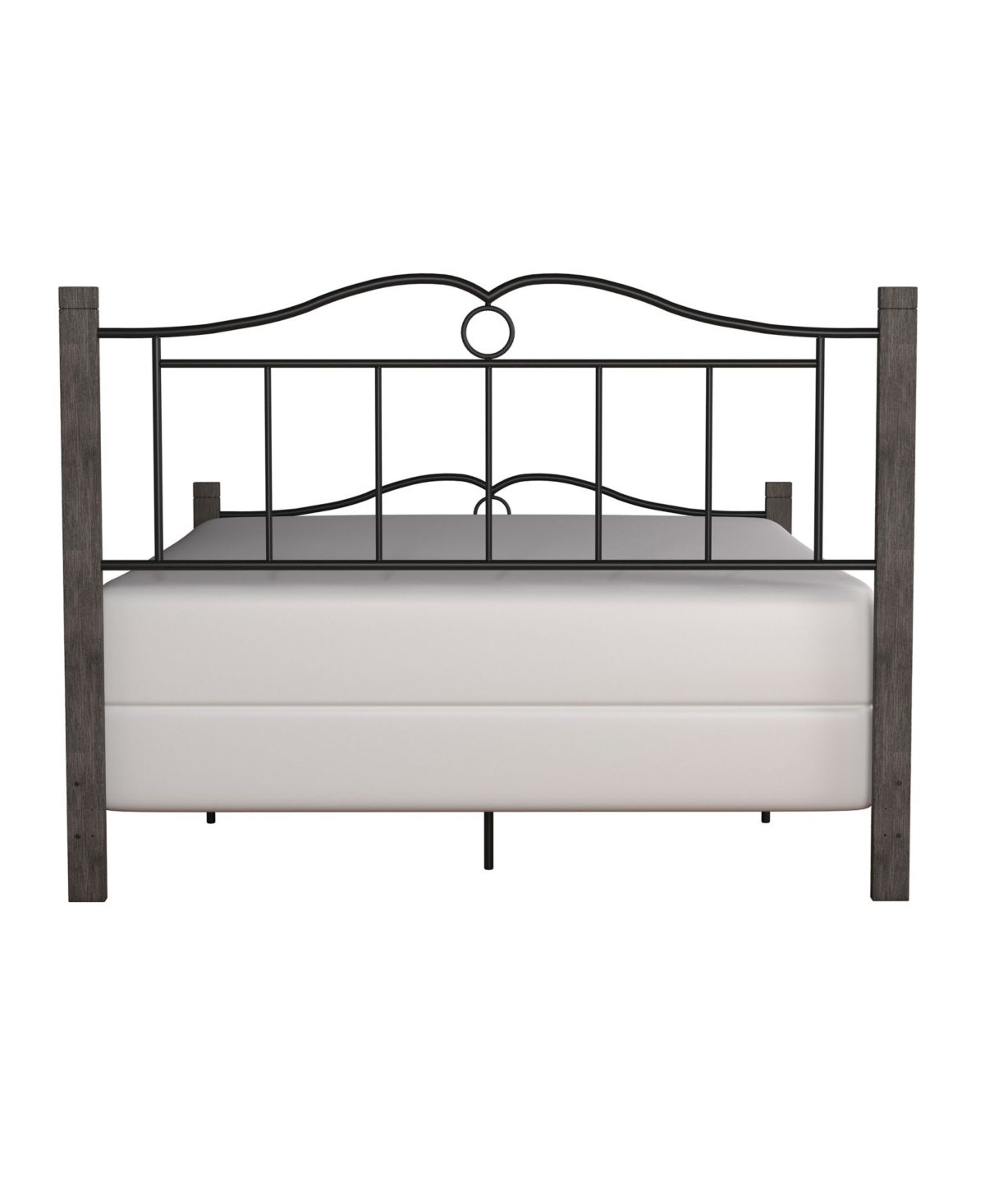 Hillsdale Dumont Arched Metal and Wood Bed