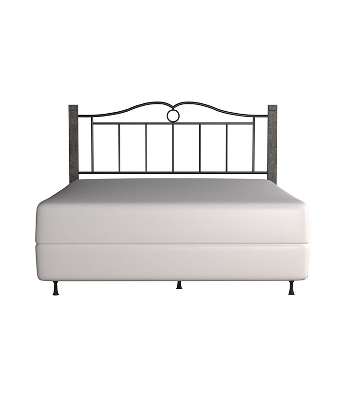 Hillsdale Dumont Arched Metal and Wood Queen Headboard with Bed Frame ...