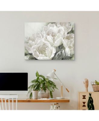 Angelique Tulips II White by Igor Levashov Canvas Art Print