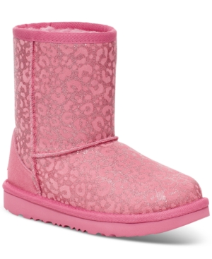 image of Ugg Kids Classic Glitter Leopard Boots
