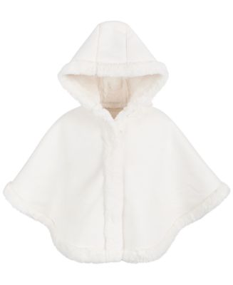First Impressions Baby Girls Faux-Shearling Cape, Created for Macy's ...