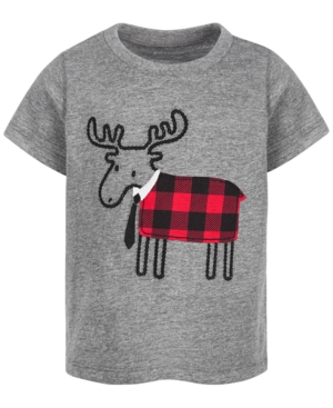 image of First Impressions Baby Boys Reindeer T-Shirt, Created for Macy-s