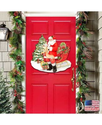 by Susan Winget Classic Christmas Wish List Santa Wall and Door Decor