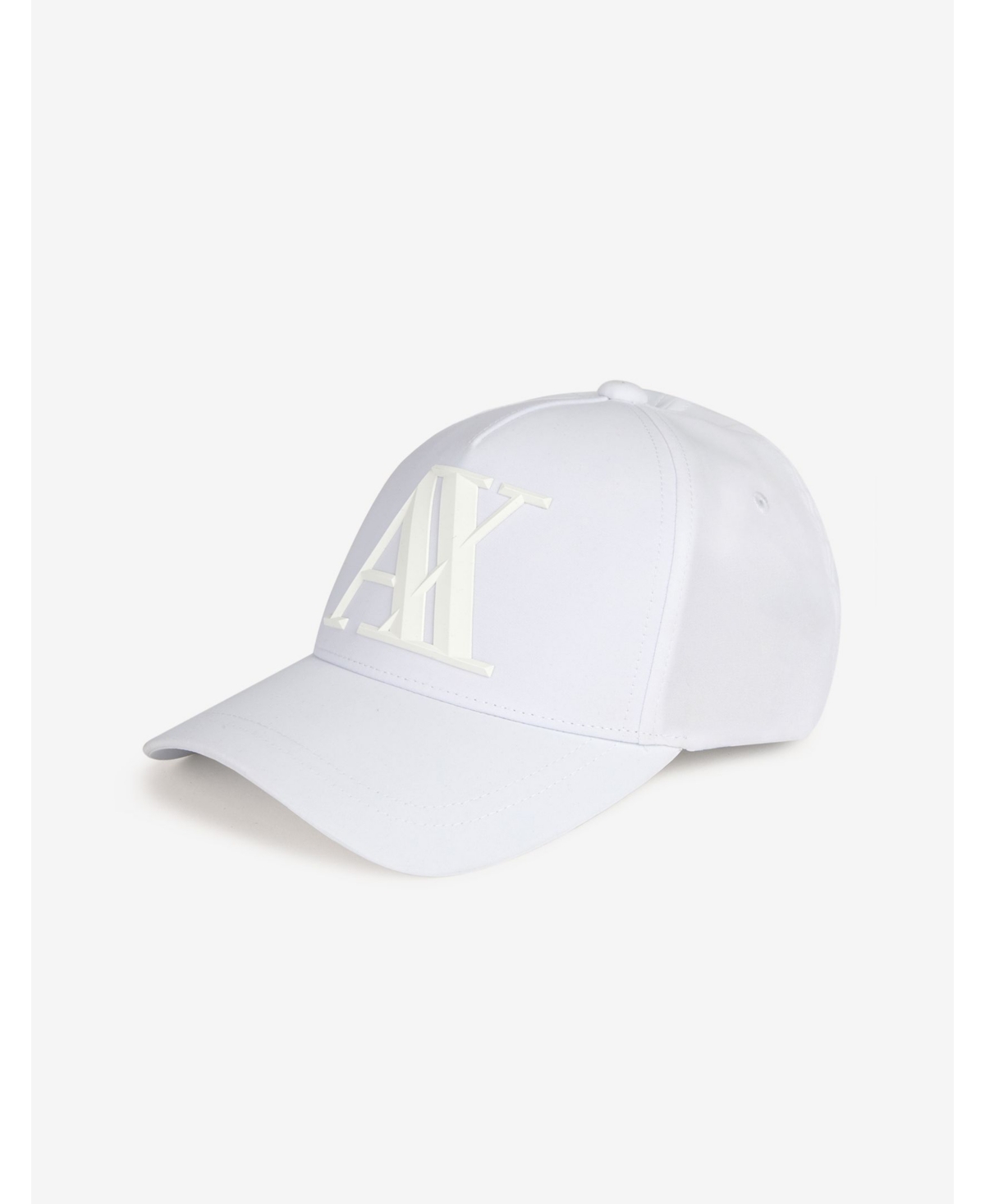 Ax Armani Exchange Block Letter Ax Logo Baseball Hat In White