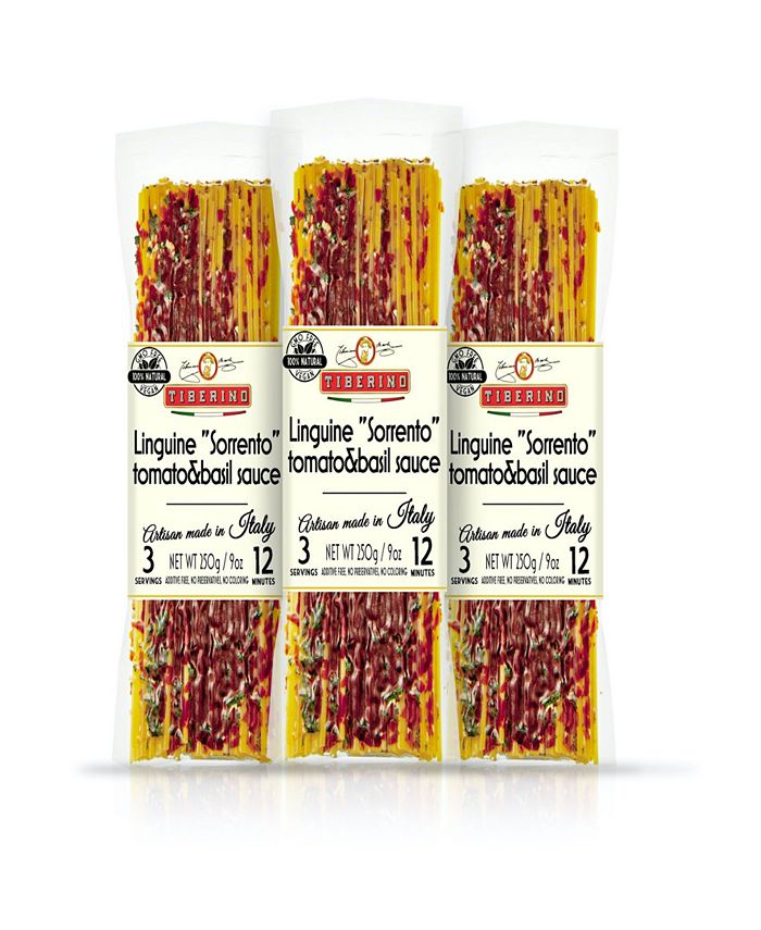 One Pot Dish - Linguine Pasta with Sorrento Tomato and Basil Sauce - 8.8oz  250 Grams, Pack of 3