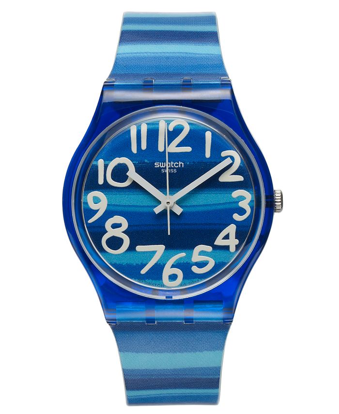 Swatch Watch, Unisex Swiss Linajola Multi-Color Plastic Strap 34mm ...