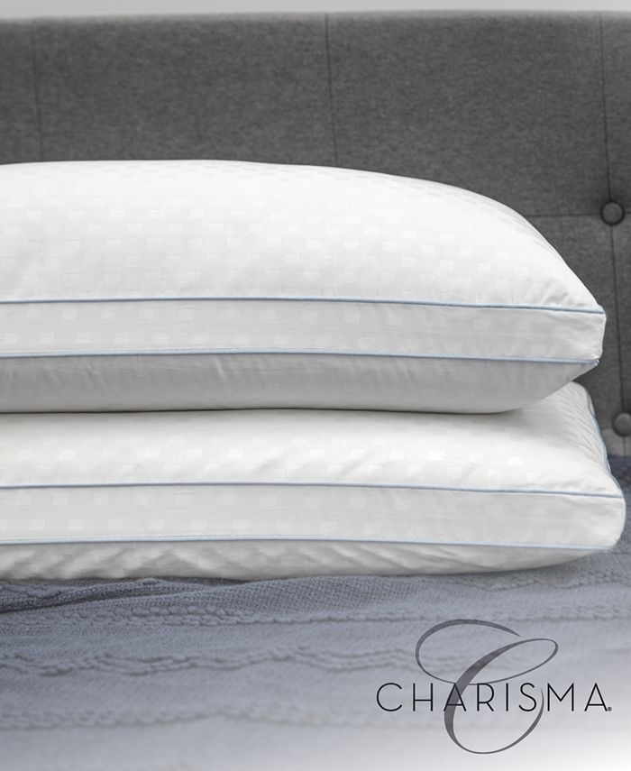 Charisma Paired Comfort Hybrid Memory Foam and Fiber Jumbo Bed Pillow
