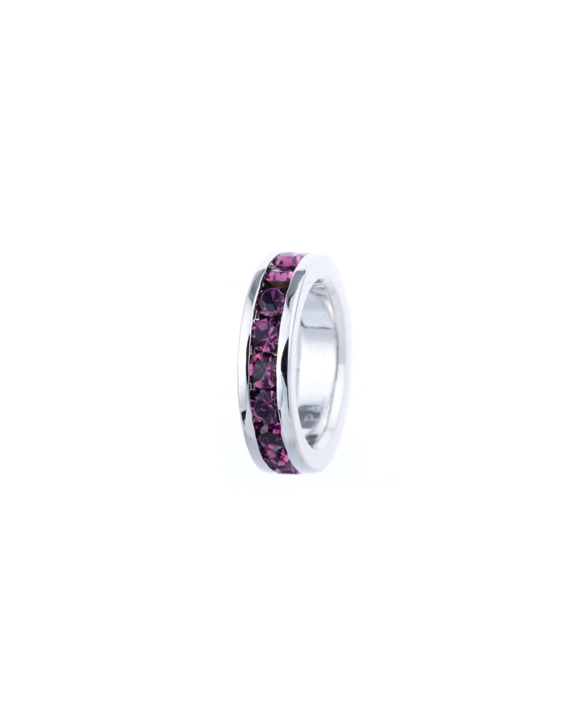 Crystal Birthstone Charm in Sterling Silver