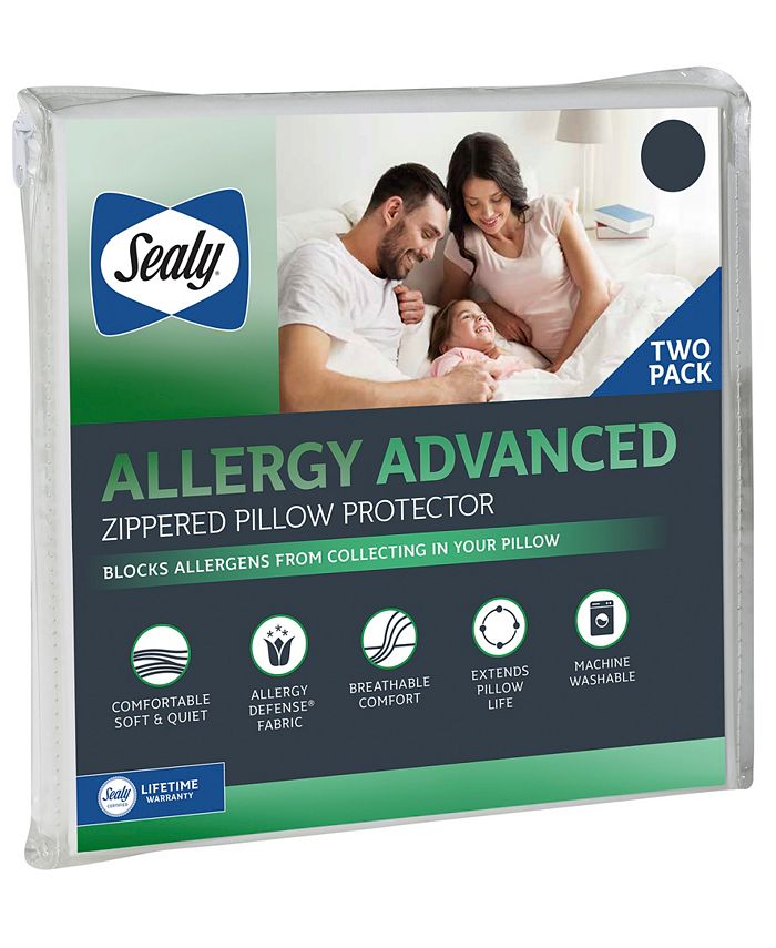 Sealy Allergy Defense Pillow Protector, Standard/Queen, Pack of 2 Macy's