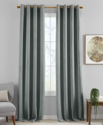 Huxley Geometric Textured Blackout Curtain Collection