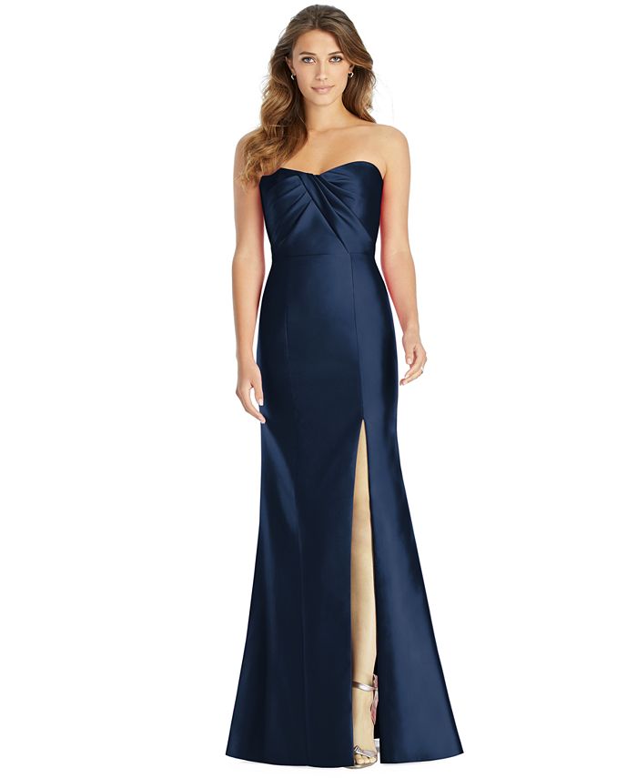 Alfred Sung Strapless Sweetheart Gown - Macy's